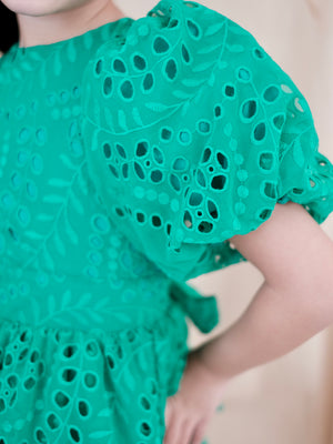 Pascalle Dress | Tropical Green