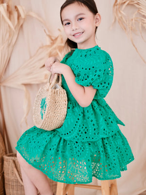 Pascalle Dress | Tropical Green