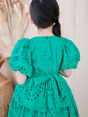 Pascalle Dress | Tropical Green