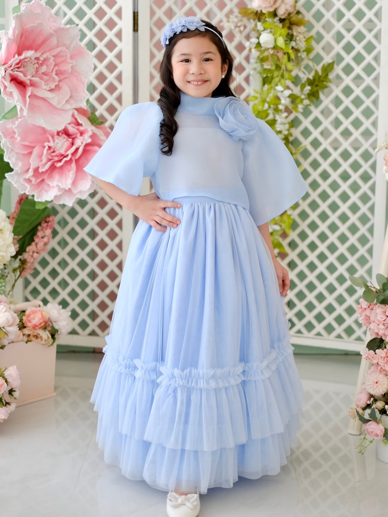 Mira Skirt in Baby Blue | Maxi | Pre-order