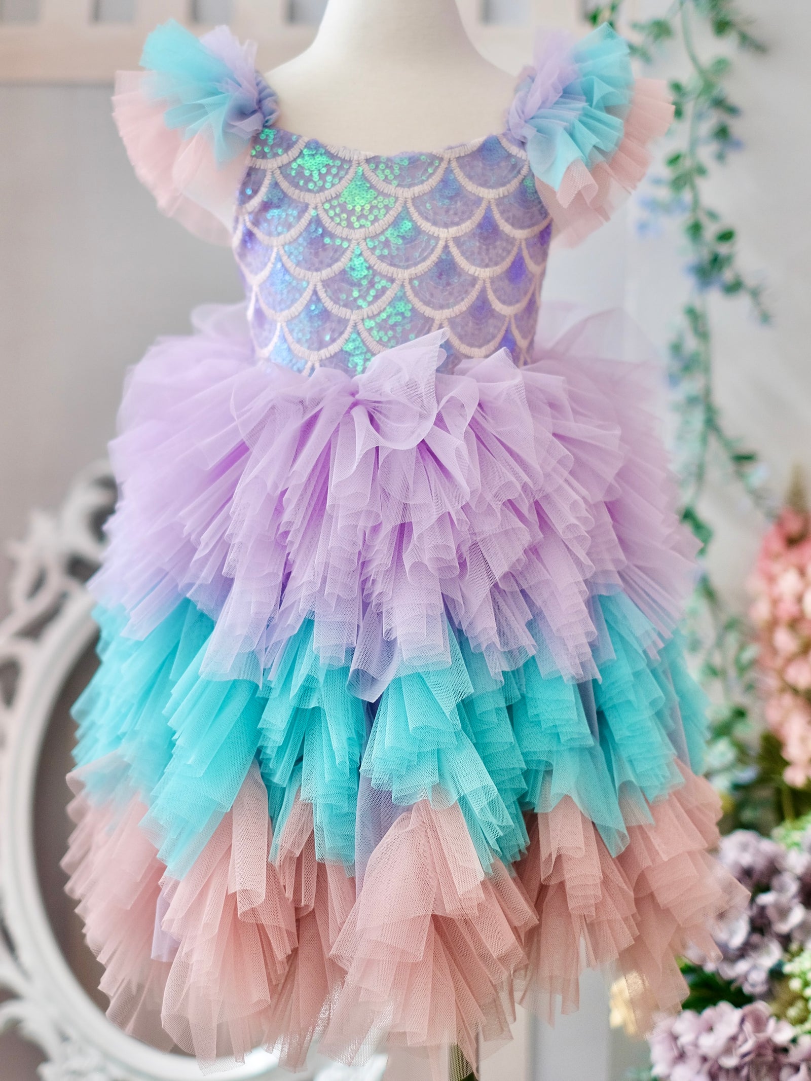 Laurette Mermaid Dress | Purple | Pre-order