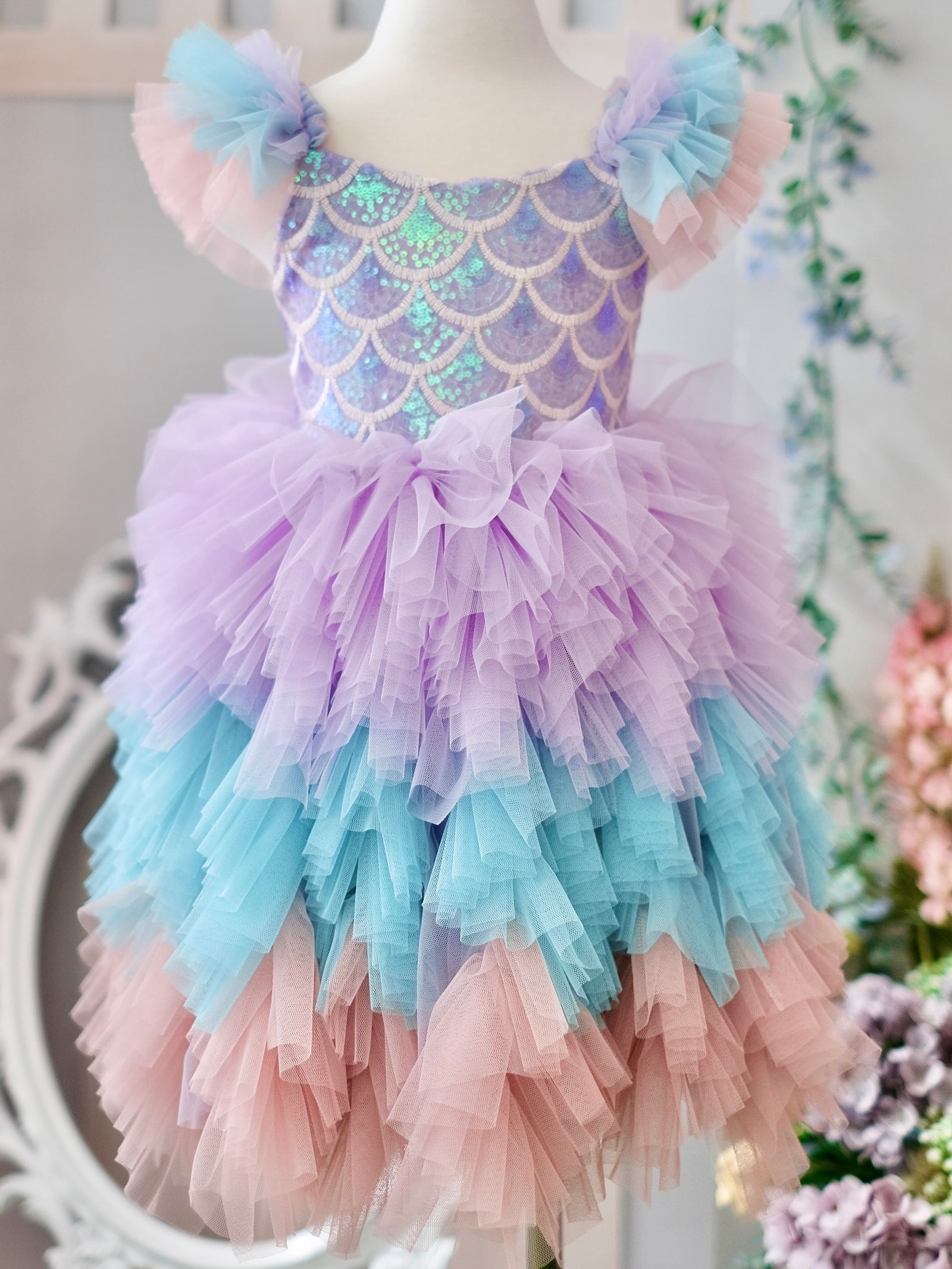 Laurette Mermaid Dress | Purple