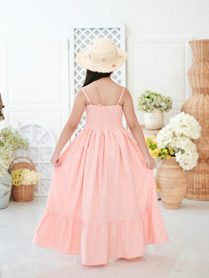 Amelia Dress in Peach