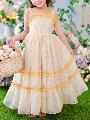 Ingrid Dress Floral Organdy | Pre-order