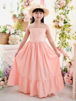 Amelia Dress in Peach