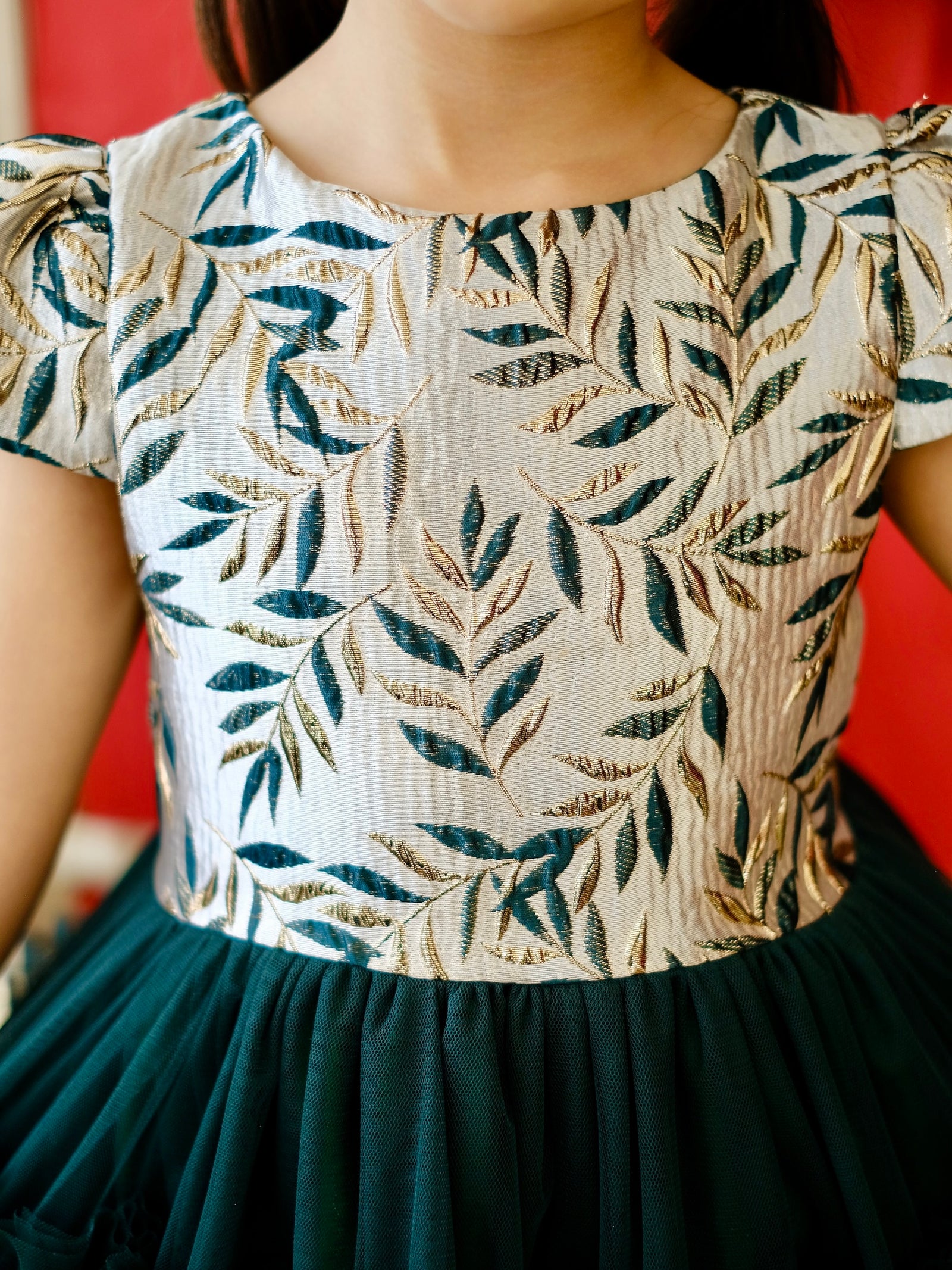 Iveline Mini Dress in Hunter Green