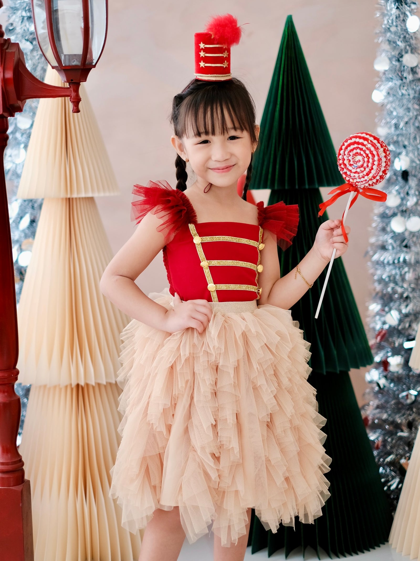 Laurette Nutcracker Top | Burgundy