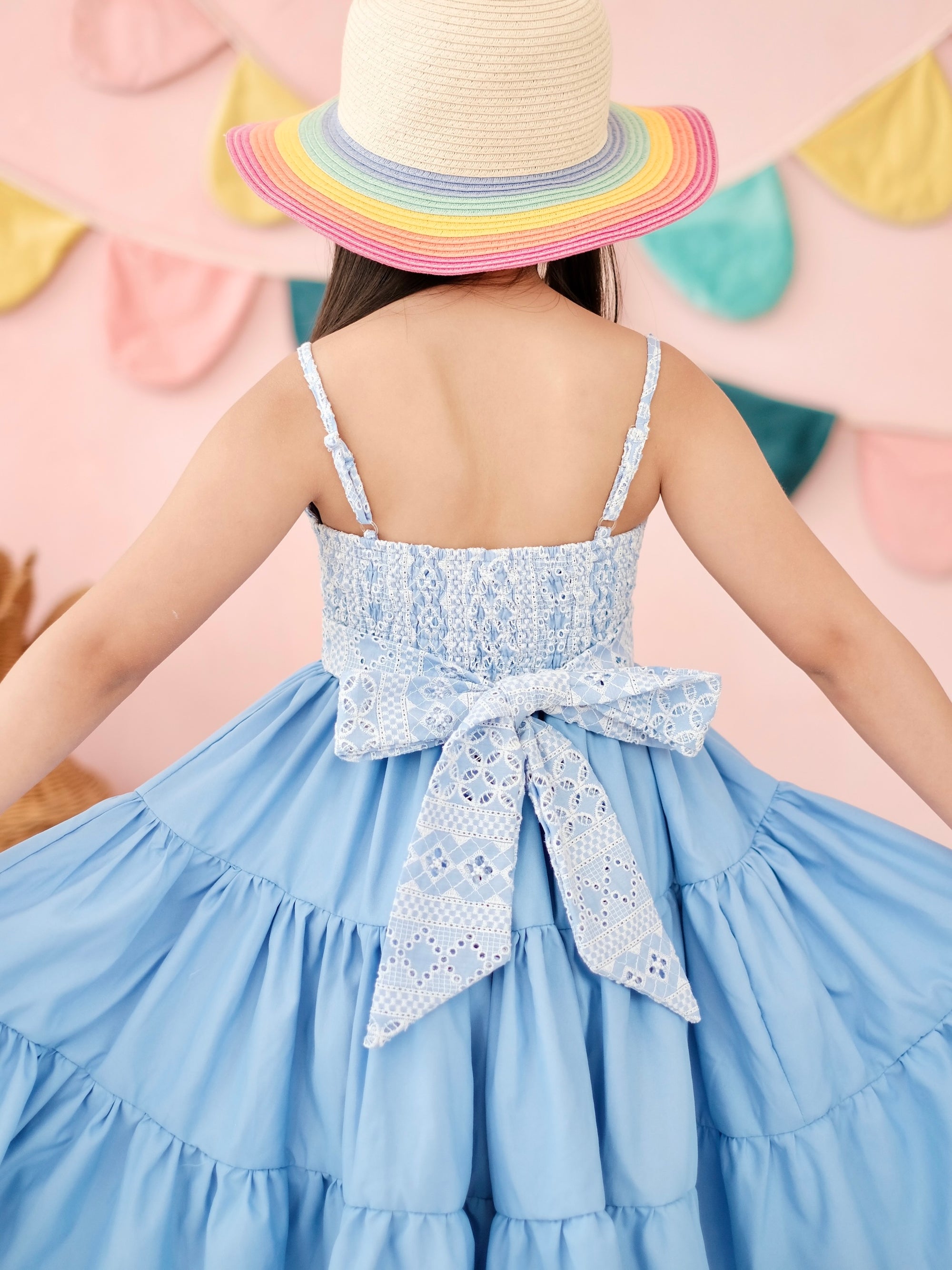 Fernanda Mini Dress | Blue Broderie