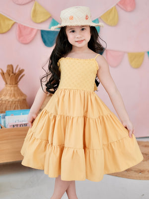 Fernanda Mini Dress | Yellow Broderie