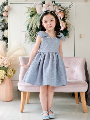 Madeline Dress | Dusty Blue