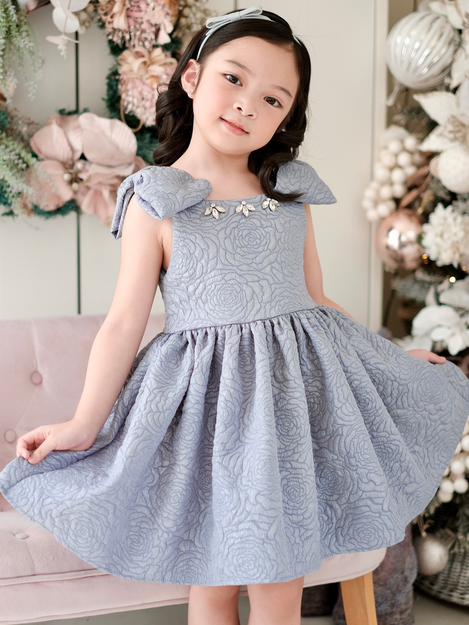 Madeline Dress | Dusty Blue