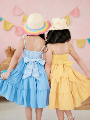Fernanda Mini Dress | Yellow Broderie