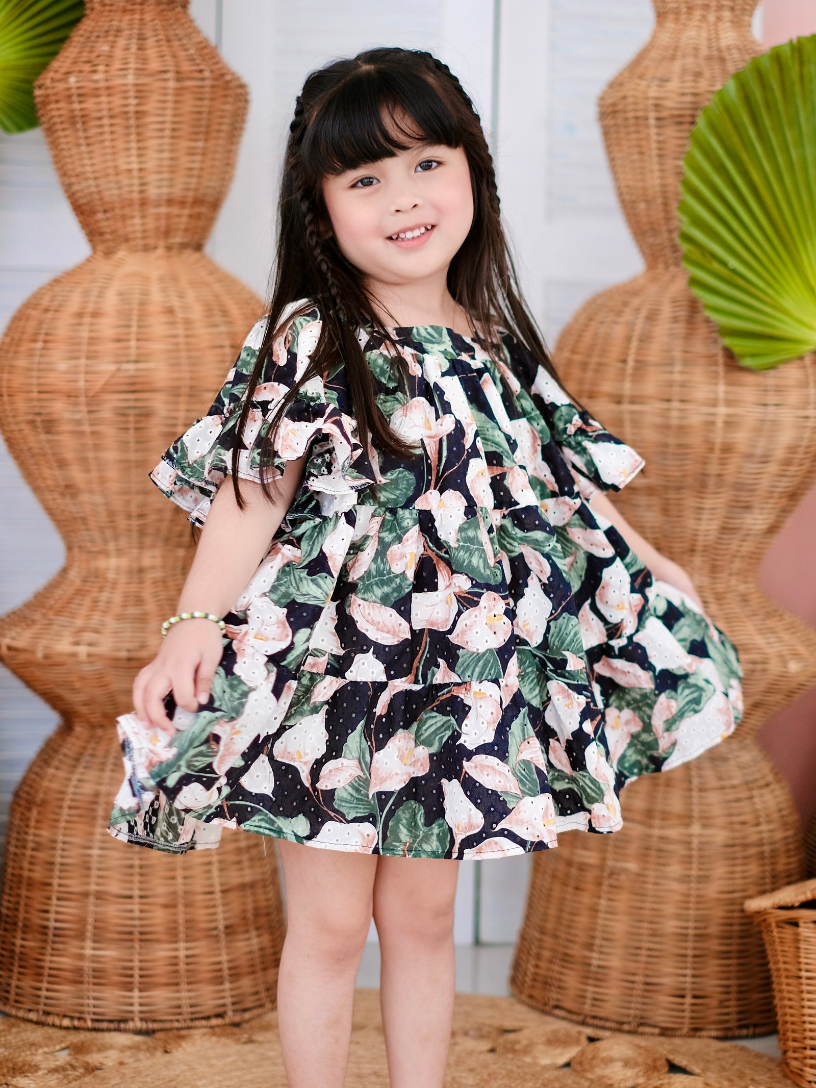 Thalia Dress in Calla Broderie