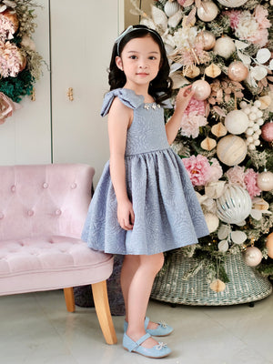 Madeline Dress | Dusty Blue