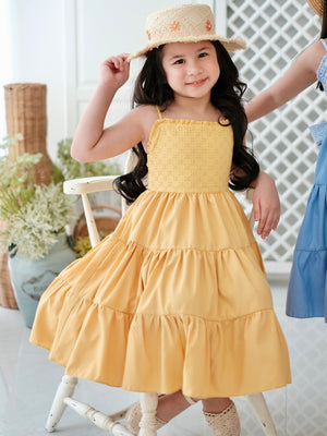 Fernanda Mini Dress | Yellow Broderie