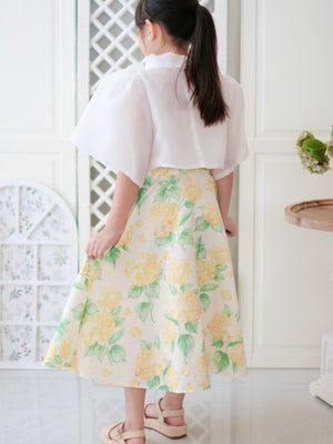 Anessa Skirt | Butter Yellow Floral