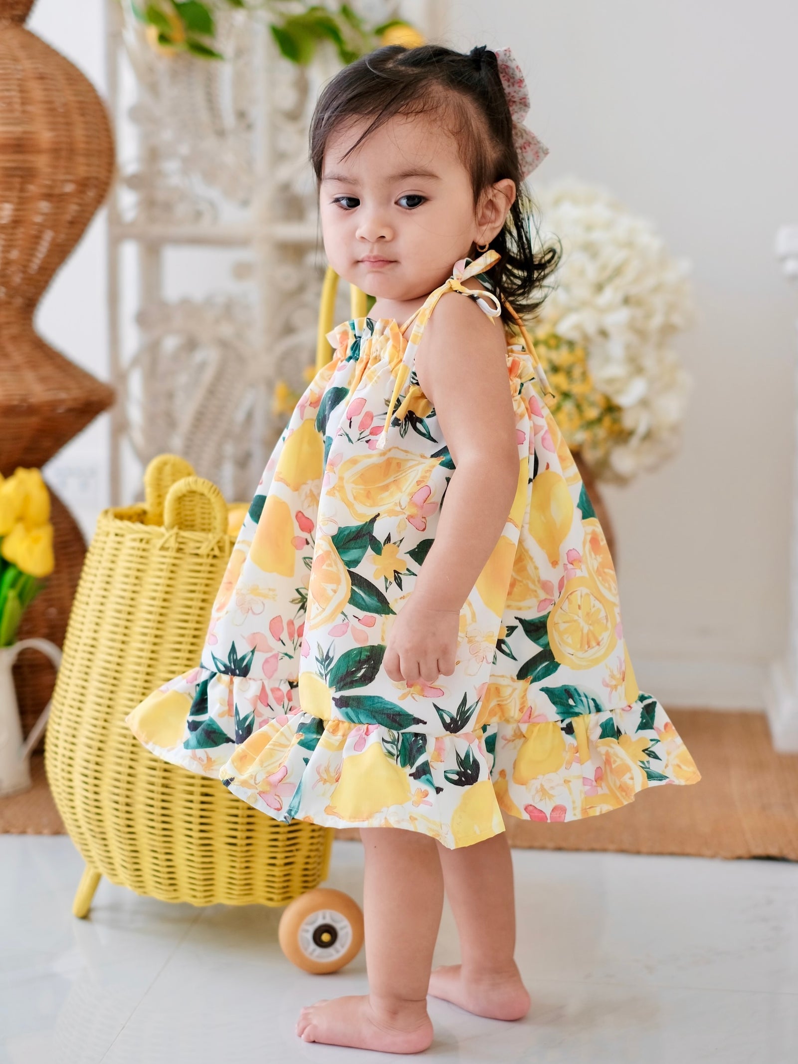 Emille Lemon Dress | Tiny Threads