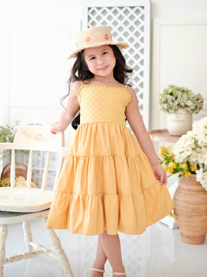 Fernanda Mini Dress | Yellow Broderie