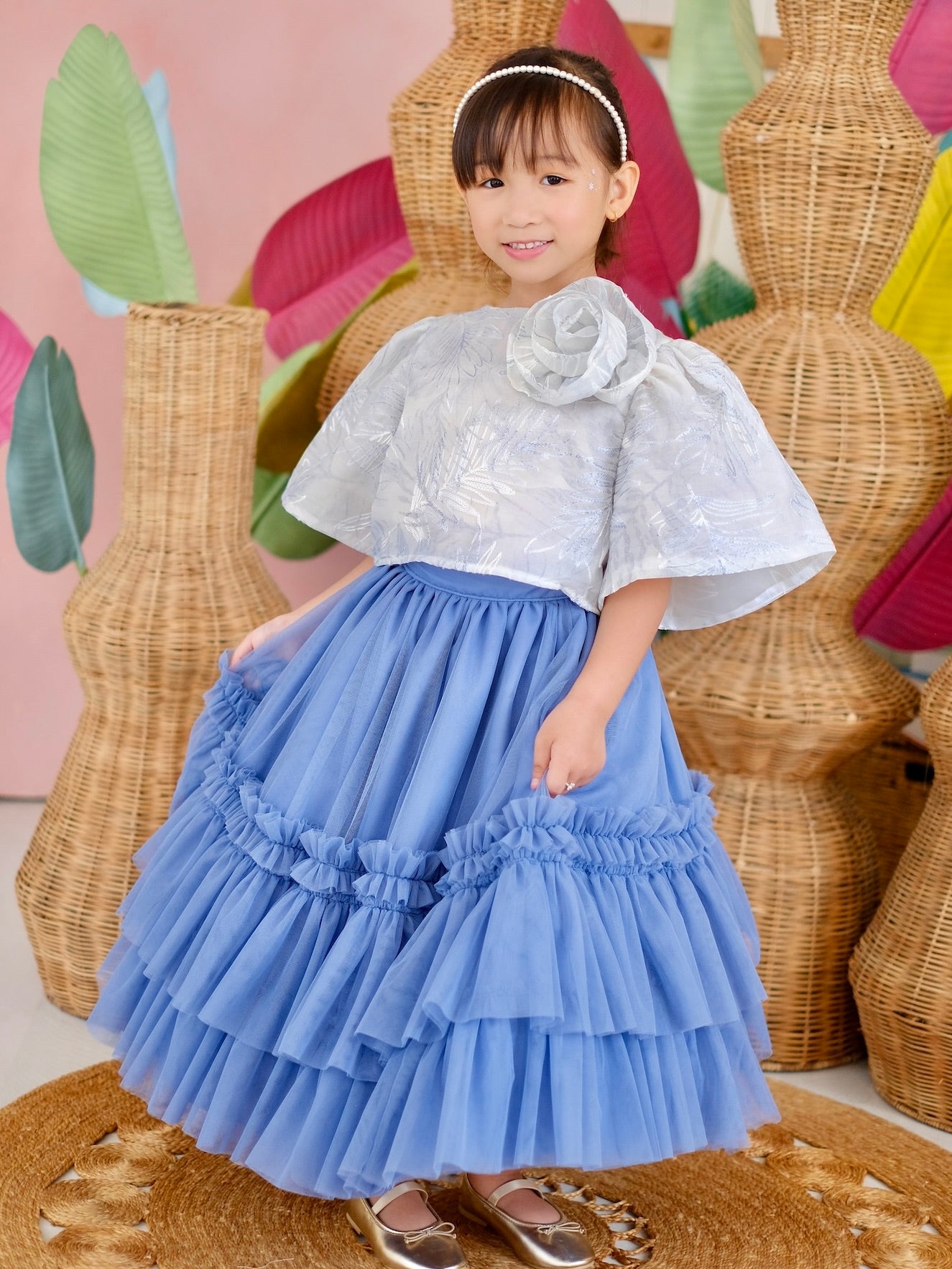 Mira Tutu Skirt | Dusty Blue