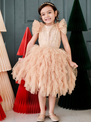Charlotte Tutu Set in Golden Champagne