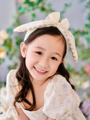 Bunny Headband ( Maisie Broderie ) | Pre-order