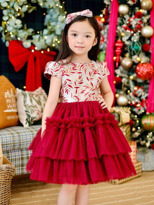Iveline Mini Dress in Marsala