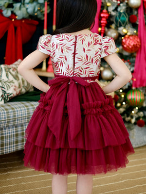 Iveline Mini Dress in Marsala