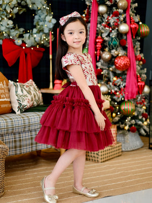 Iveline Mini Dress in Marsala
