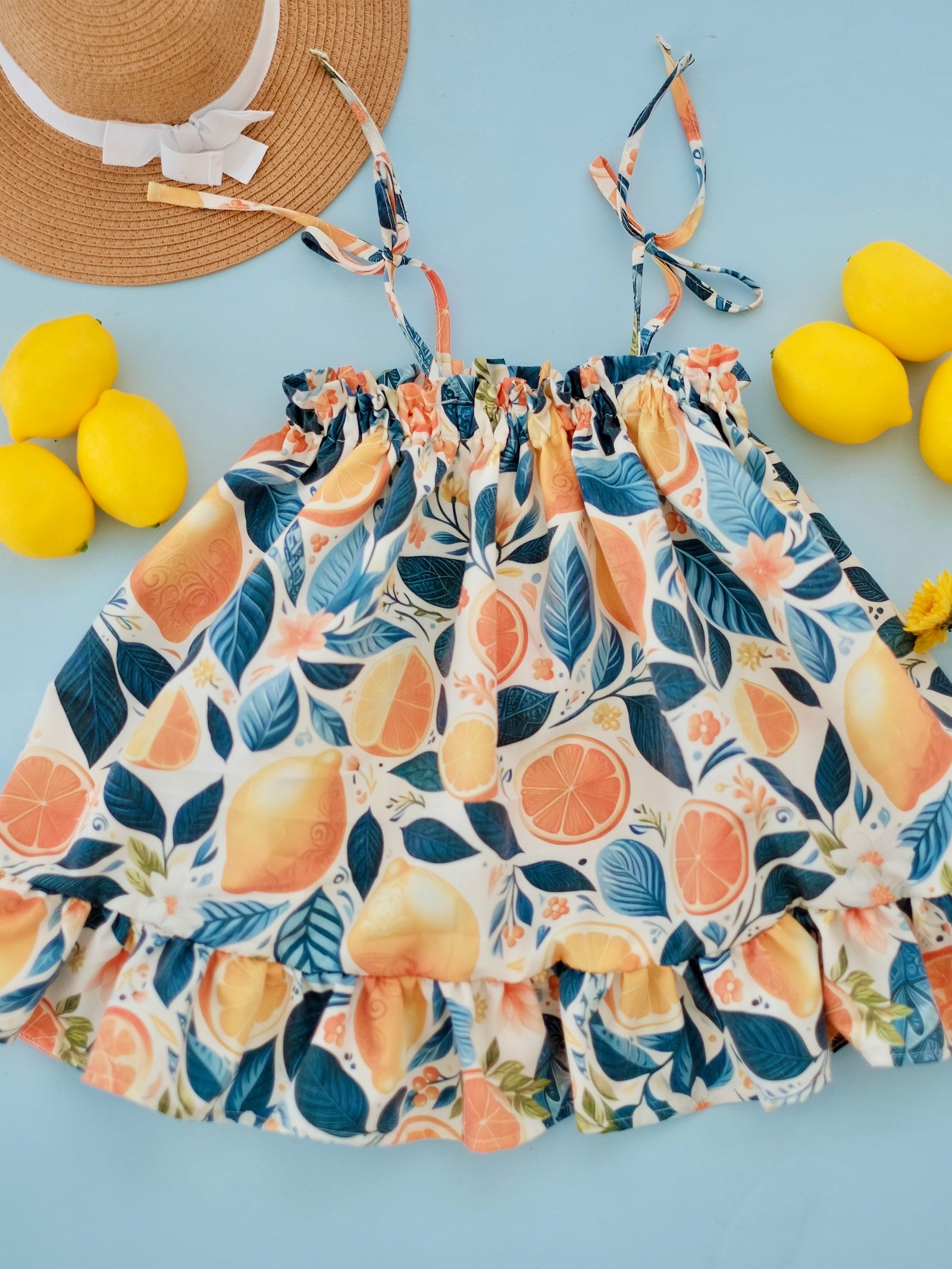 Emille Lemon Dress | Tiny Threads
