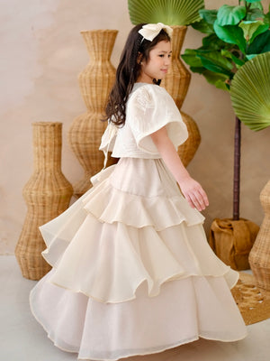Lana Luxe Skirt in Beige