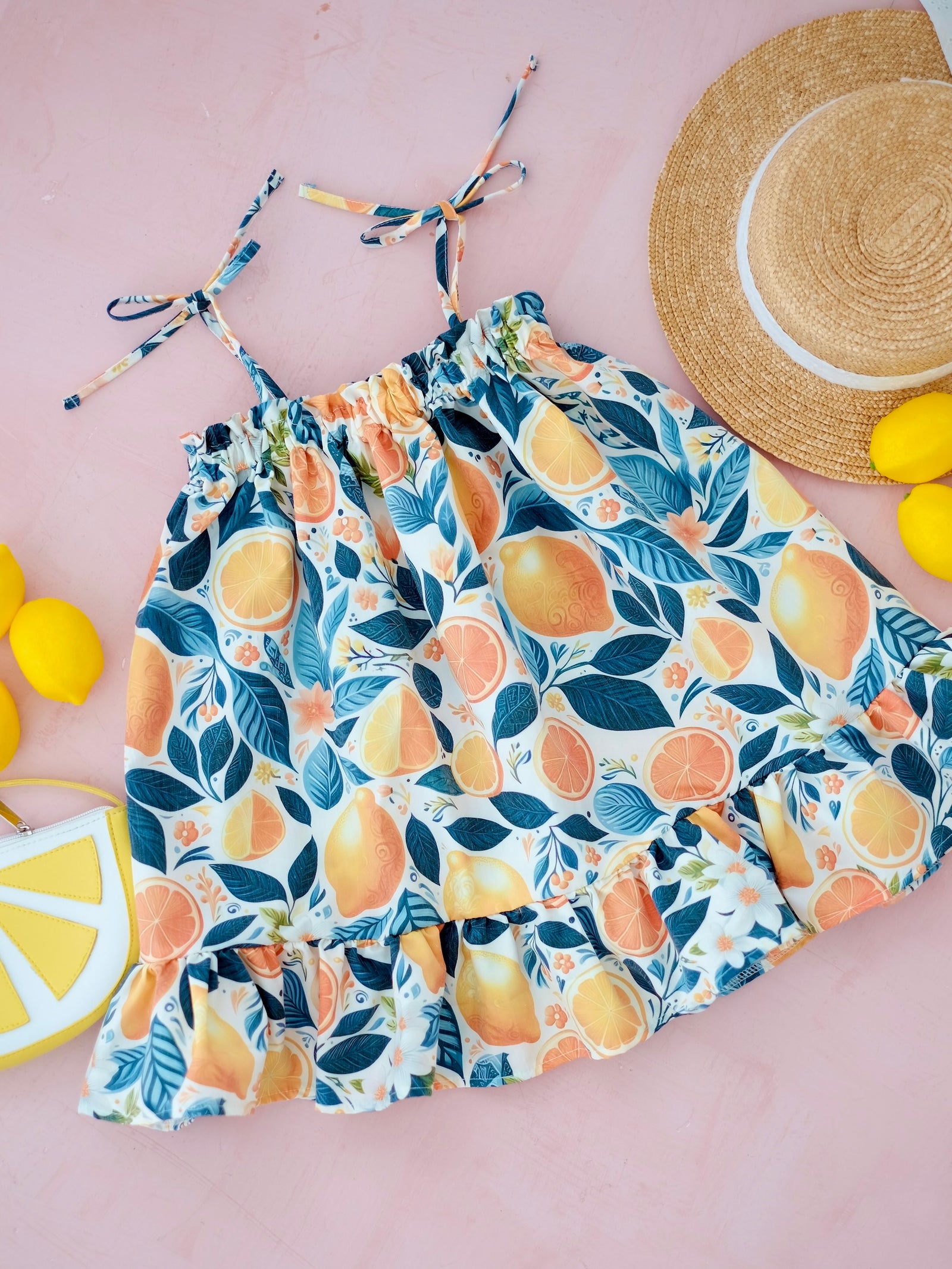 Emille Dress | Lemon Print