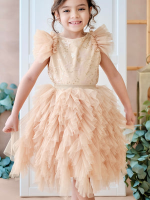 Charlotte Tutu Set in Golden Champagne
