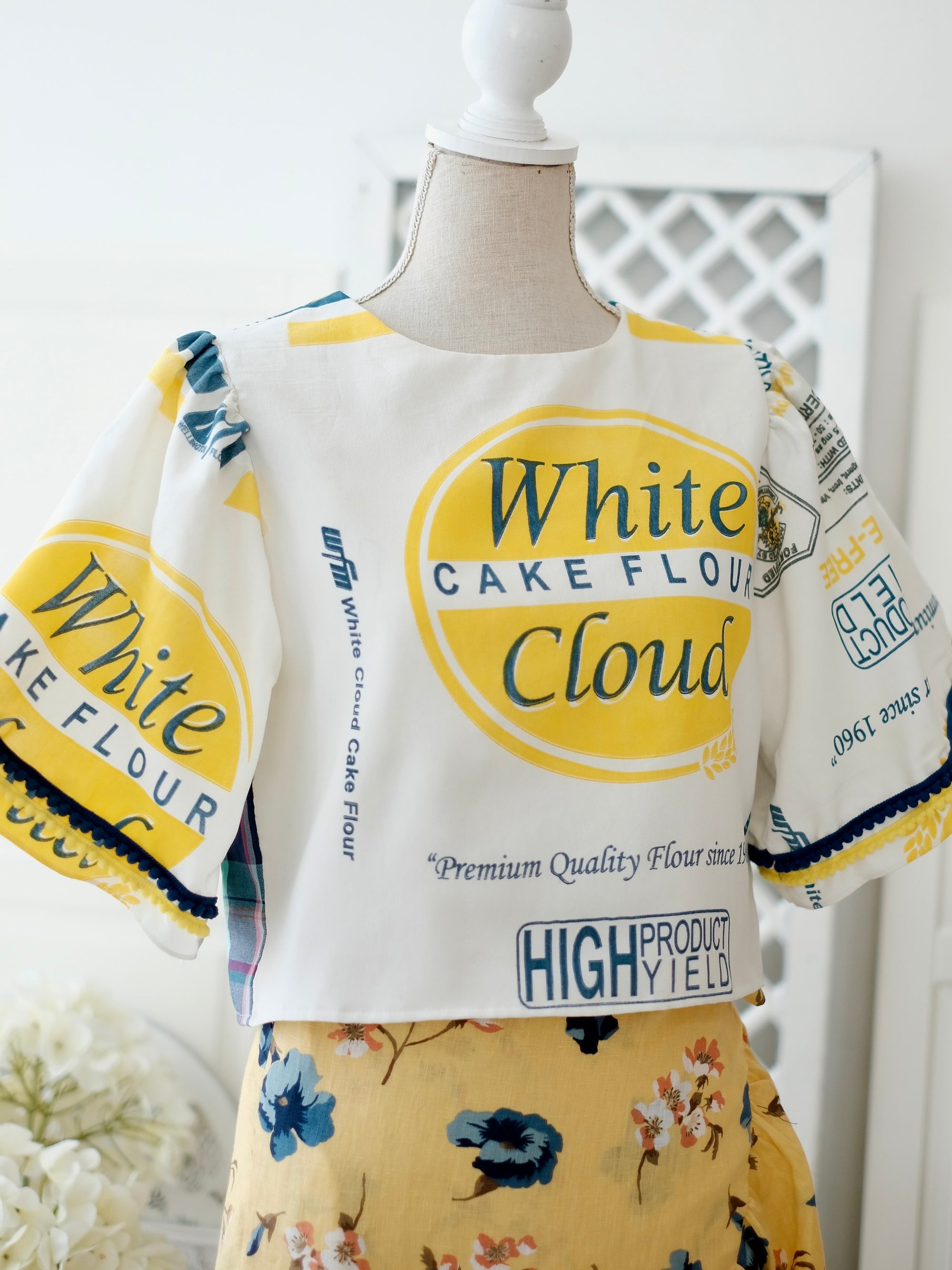 Carmelita Top | Yellow and Blue | Women
