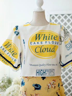 Carmelita Top | Yellow and Blue | Women