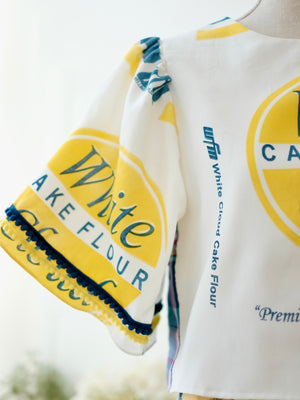 Carmelita Top | Yellow and Blue | Women
