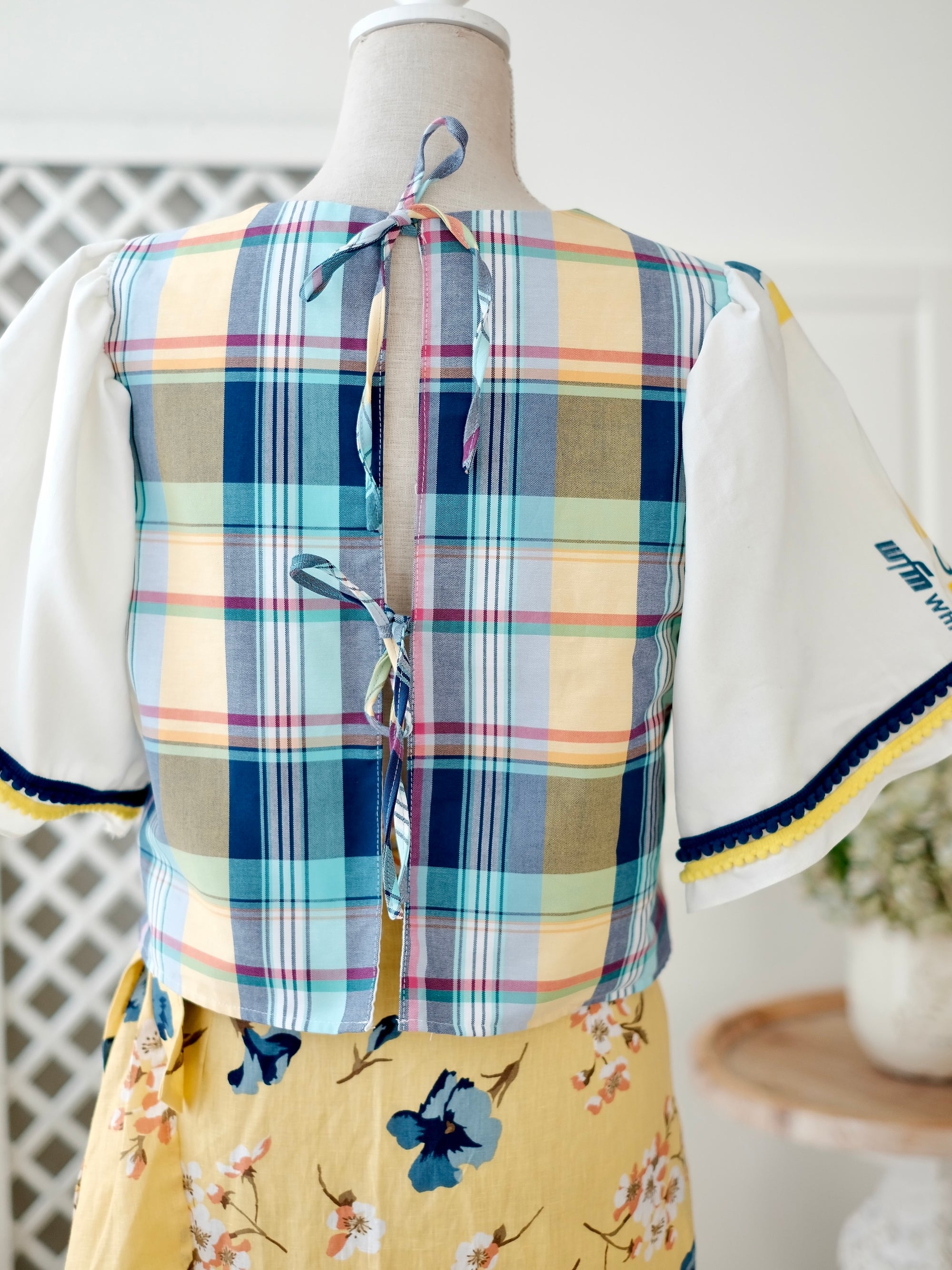 Carmelita Top | Yellow and Blue | Women