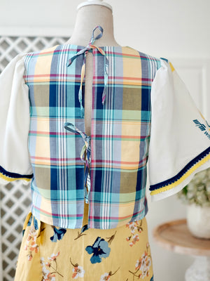 Carmelita Top | Yellow and Blue | Women