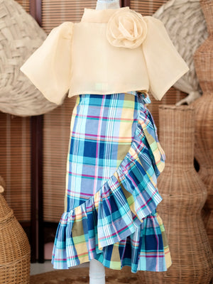 Amparo Wrap Skirt | Plaid