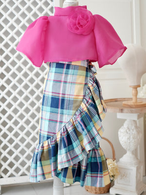 Amparo Wrap Skirt | Plaid
