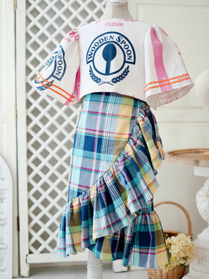 Amparo Wrap Skirt | Plaid