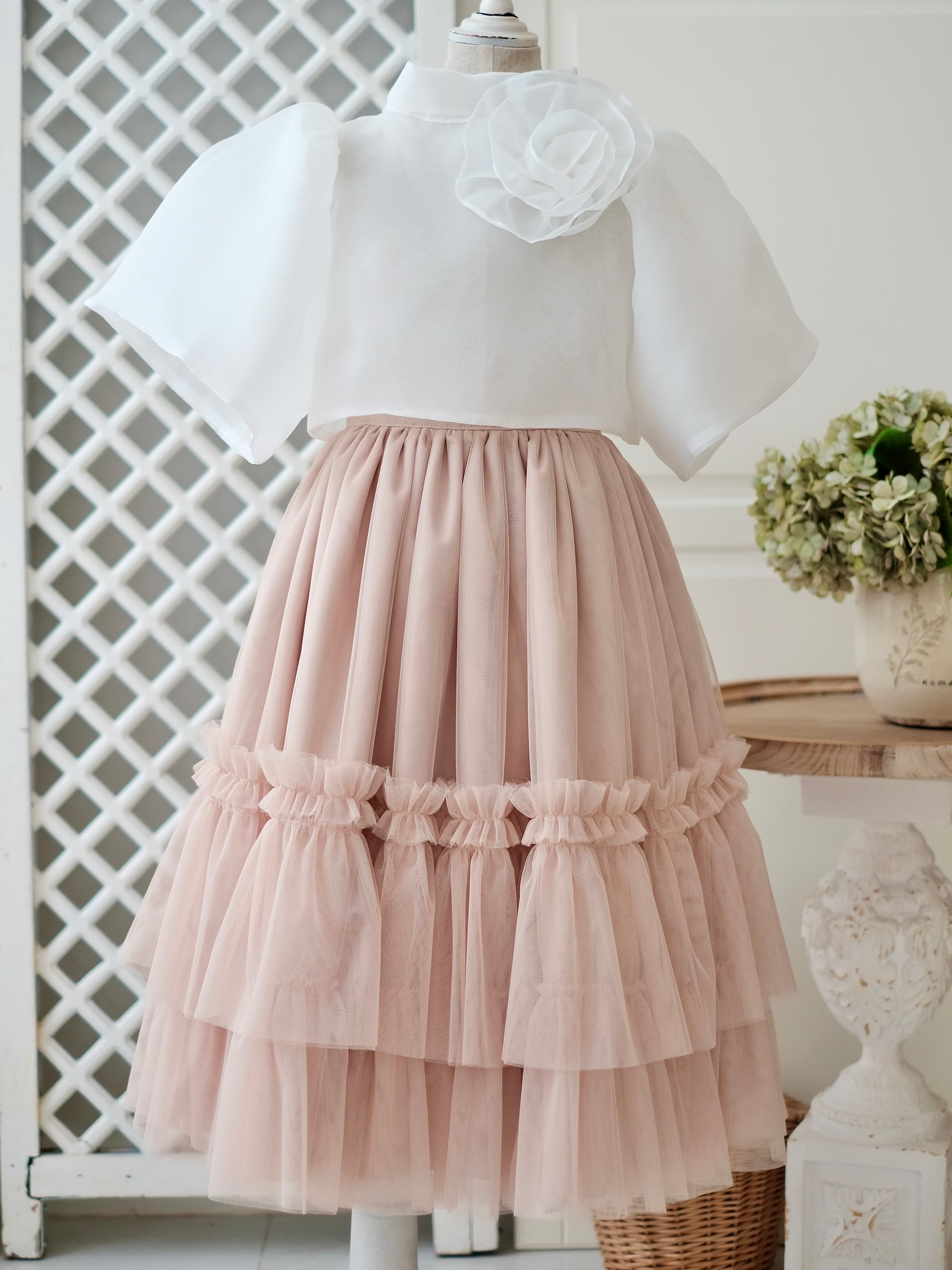 Mira Tutu Skirt | Champagne