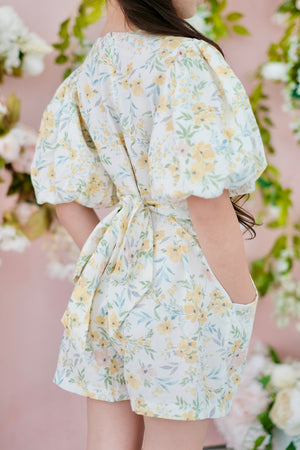 Pascalle Playsuit | Yellow Floral