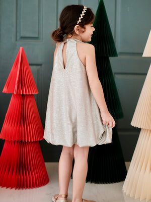 Palma Bubble Dress in Pewter
