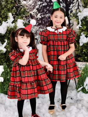 Presley Dress | Red Tartan