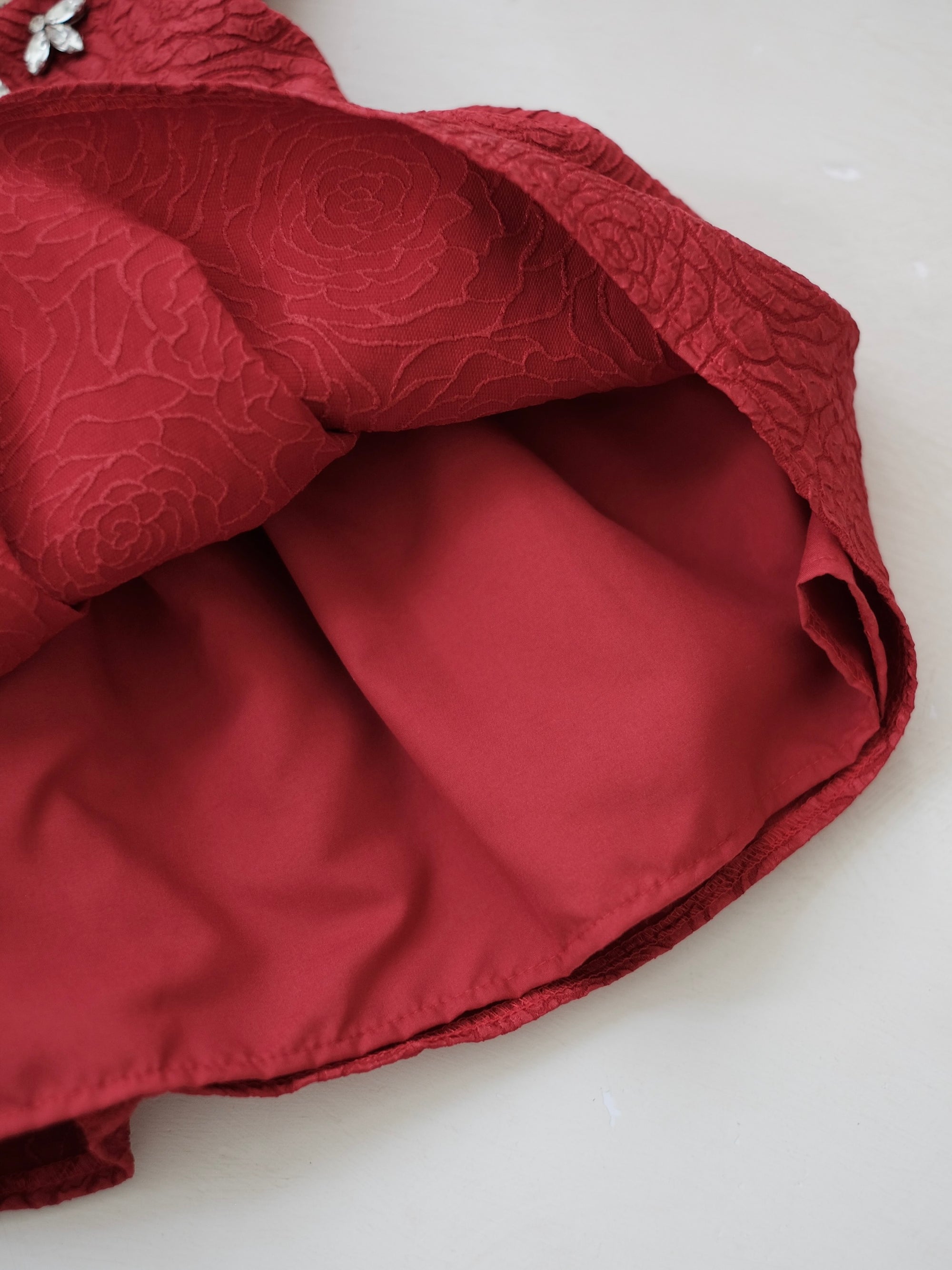 Sloane Jacquard Dress | Red Tiny Threads | Pre-order
