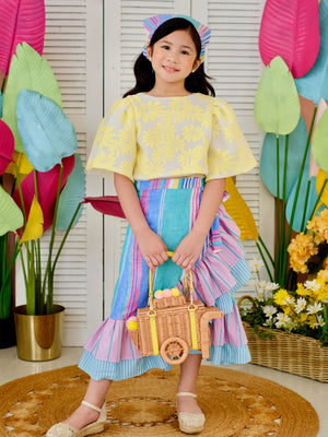 Amparo Linen Wrap Skirt | Halo Halo