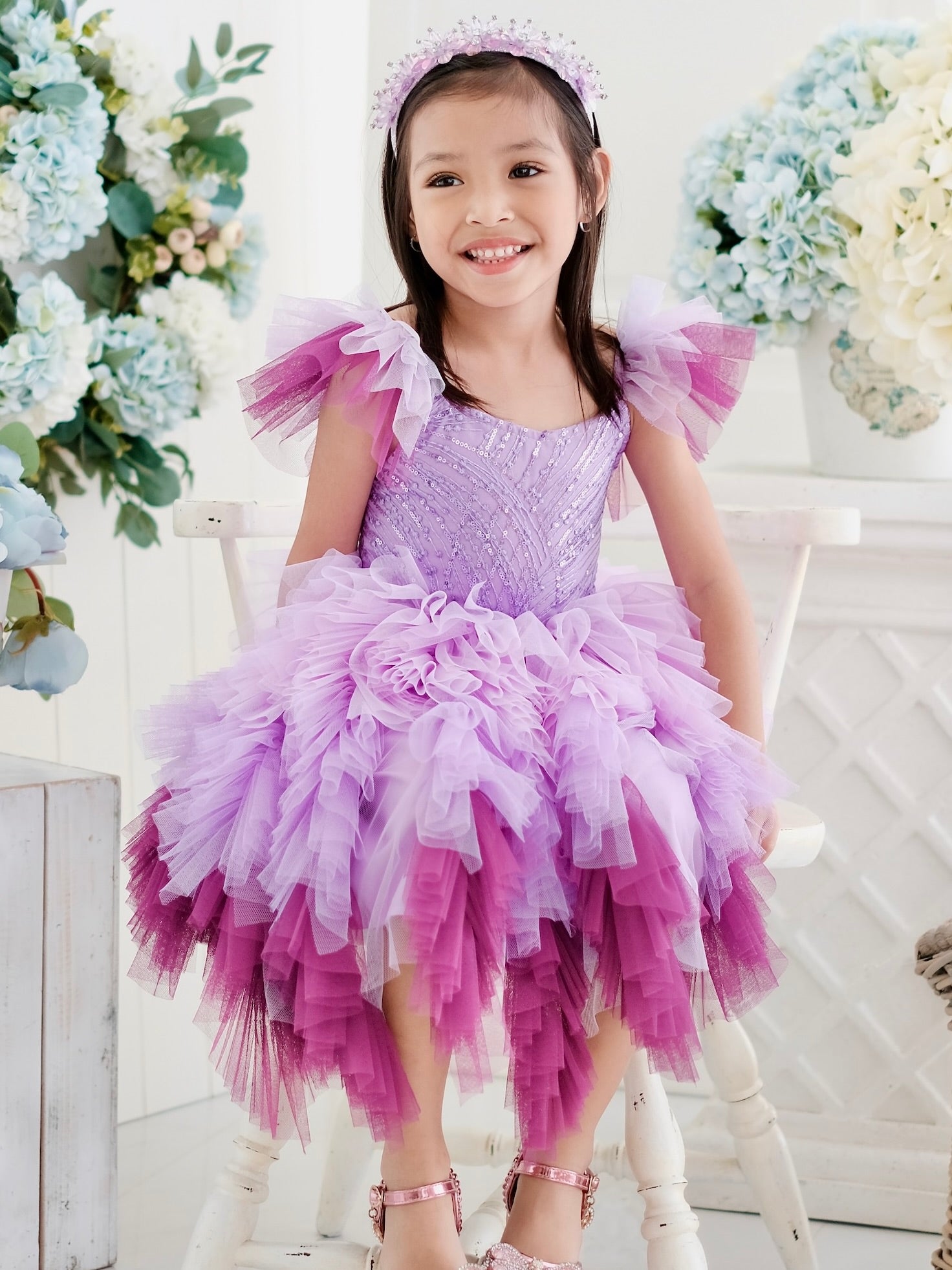 Laurette Tutu Dress in Purple Fantasy - Laila and Lyra Laurette Tutu Dress in Purple Fantasy - Laila and Lyra