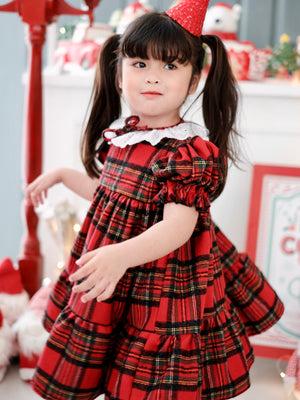 Presley Dress | Red Tartan