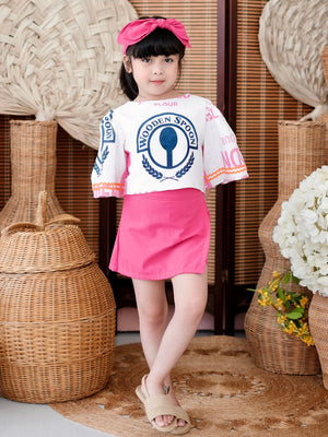 Brittany Skort | Hot Pink Linen