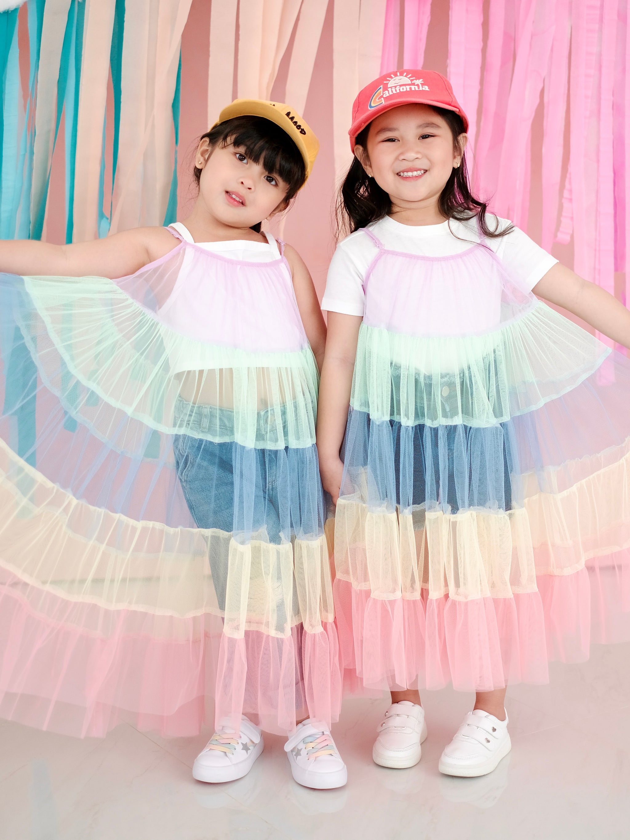 Sheer rainbow dress discount